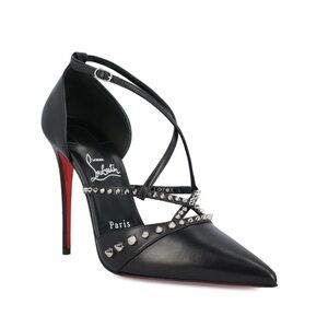 CHRISTIAN LOUBOUTIN
Tatooshka Spikes Red Sole Ankle-Strap Pumps